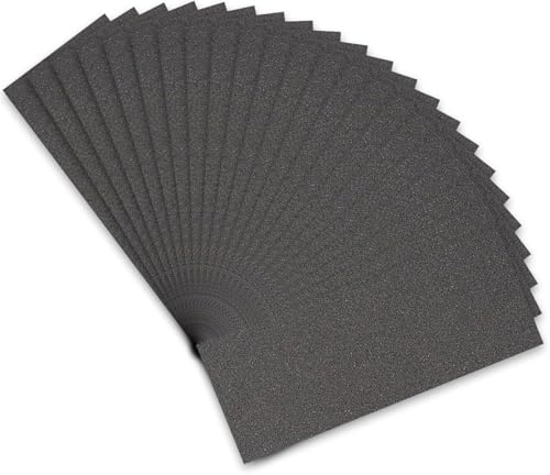 STEBRUAM Wet and Dry Sandpaper 220 Grit, Sanding Paper for Car Metal Wood | 21 Sheets Wet Sandpaper Assorted for Car Bodywork and Paintwork,Silicone Carbide Sand Paper for Wall Plastic Automotive