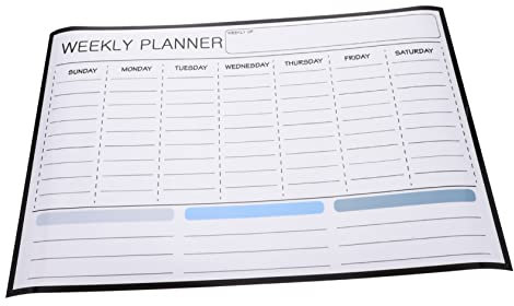 SHOWERORO Kühlschrankkalender Magnetisch Planertafel Wiederverwendbar Löschbarer Wochenplaner Multifunktions-termintafel Für Haushalt Trocken Abwischbare Wohnaccessoire