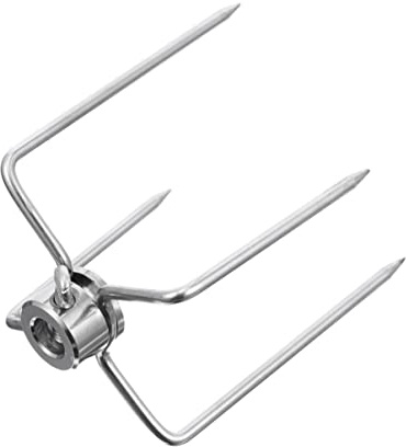 SEWOART 1pezzi Forchetta Per Carne Punte Per Girarrosto in Acciaio Resistente Forchetta Per Barbecue Utensile Per Girarrosto