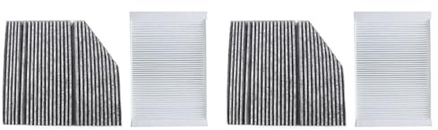 Reinscer 2X Innenraumfilter für C- W205 A205 C205 S205 2013-2019 Modell Eingebauter Externer Klimaanlagen-Filtersatz
