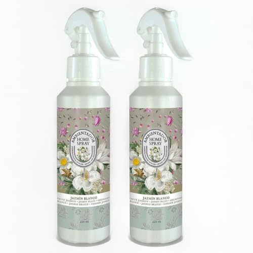 Panda Home Ambientador Home Spray – Pack de 2/4 Botellas – Fragancias Variadas para el Hogar – Aroma Duradero y Refrescante-JAZMIN BLANCO -PACK2