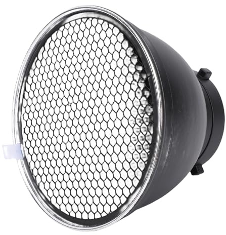 Denash Modificador de Luz del Plato de Lámpara de Softbox Estándar de 7 Pulgadas para la Luz de Flash Strobe Mount Studio, Material de Aleación de Aluminio, Interior Reflectante