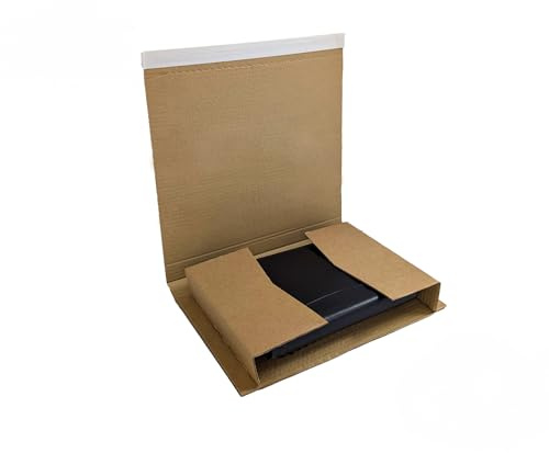 Packaging Now Book Wraps, A4, 298mm x 232mm x 50mm, Pack of 50, Peel&Seal Durable Corrugated Cardboard Mailers