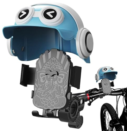Raypontia Supporto per cellulare per moto – Supporto per smartphone con supporto per casco, accessorio per bicicletta per navigazione, chiamate, registrazione video, streaming GPS da viaggio