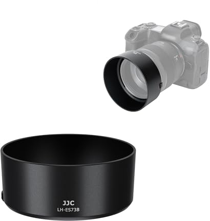 JJC ES73B bajonettlinsskydd kompatibel med Canon RF 45 mm F1,2 STM-lins, vändbar linsskärm ersätter Canon ES-73B