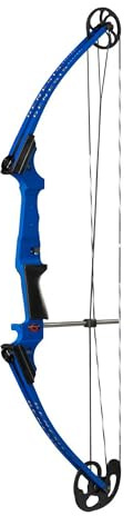 Genesis Archery Original Compound Bow with Adjustable Riser, 15-30 Draw Length, 10-20 lb Draw Weight, All Skill Levels, Draw Hand - Right, Blue
