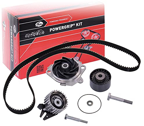 GATES KP55500XS Wasserpumpe + Zahnriemensatz Zähnezahl: 190 24 mm mit Wasserpumpe Kompatibel mit FIAT PUNTO 188 BRAVO II 198 Doblo Cargo 223 Doblo Kombi 119, 223 STILO 192 Idea 350