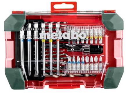 metabo Bit- und Bohrer-Set SP 35-teilig, S2 Chrom-Vanadium Bits | Mit Farbcodierung, HSS-G Metallbohrer & Holzbohrer, magnetischer Bithalter, Zubehör perfekt für Schrauber & Bohrmaschinen
