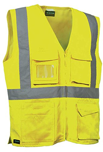 Cofra V295-0-00.Z/3 Arbeitsweste Seki, Größe M, gelb