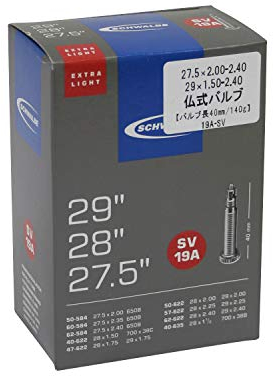 Schwalbe Unisex-Erwachsene 10430943 Fahrradschlauch, neutral, 40/62-584/635 IB 40mm