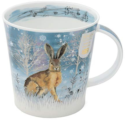 Dunoon Tasse Motiv Moonbeam Winter Wildlife Kollektion Hase