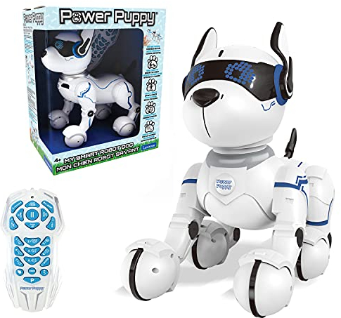Lexibook Power Puppy - Mein Roboterhund zum Trainieren - Programmierbarer Roboter mit Fernbedienung, Dressurfunktion, Gestensteuerung, Tanz, Musik, Lichteffekte - DOG01