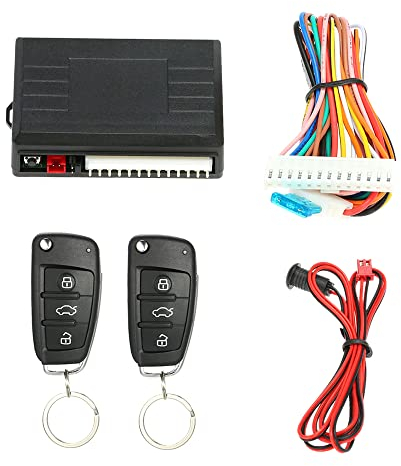 Shkalacar Zentralverriegelung Universal Autotürschloss Kofferraumentriegelung, Alarmanlage Auto, Autoschlüssel Hülle, Keyless Entry System Zentralverriegelung Kit Mit Fernbedienung