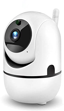 Indoor Camera 1080P Cloud HD IP Camera WiFi Auto Tracking Camera Vision Security Home Camera (Color : One Size, Size : 1080P White add 64G)