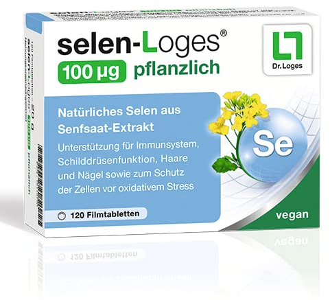 selen-Loges® 100 µg pflanzlich - 120 Filmtabletten - Nahrungsergänzungsmittel mit Selen