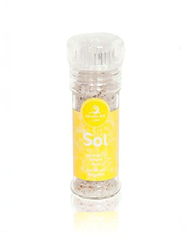 Solana Nin - Meersalz - mit Sand-Strohblume - Salzmühle - 5 x 100g