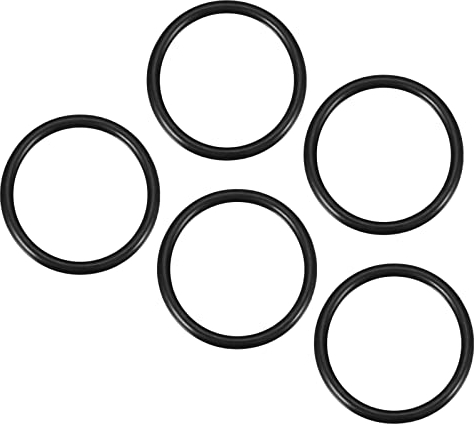 QUARKZMAN 65mm x 55mm x 5mm Nitrile Caoutchouc Joints toriques x 5 Pièces Rond Joint Rondelle pour Robinet Plomberie Réparation Étanchéité Connexion [Noir]