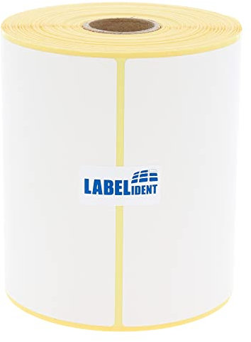 Versandetiketten DHL, DPD, Fedex, GLS, Hermes, UPS - 4x6 Zoll - 101,6 x 150 mm - 300 Thermo-Top Papier Etiketten auf 1 Rolle(n) mit 25 mm Kern, Thermodirekt Etiketten selbstklebend, Trägerperfo.