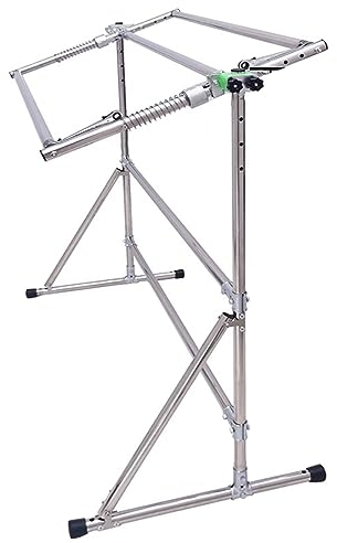 Kreuzstich-Rahmenständer aus Edelstahl – Breite verstellbar, Sticktisch für Handarbeiten, Kunst, Handwerk, Nähwerkzeug