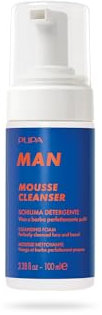Pupa Man Mousse Cleanser 100 ml, schiuma detergente viso e barba perfettamente pulita