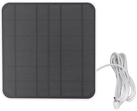 für Ring Solar Panel, 12 W Solar Panel Kamera Ladegerät für Ring für Kamera für Stick Up Cam 2. und 3. Generation IP65 Wasserdicht Verstellbar Wandmontage (WHITE)