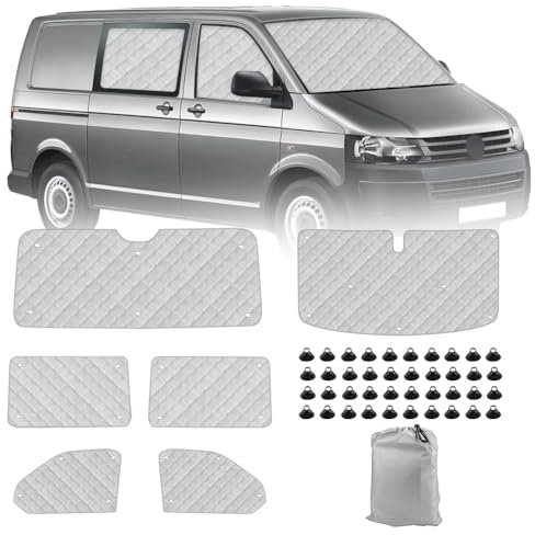 Opaltool 6PCS Thermomatte Fahrerhaus Innen für VW T5 T6 Kombi