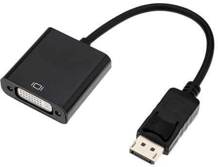 VMOJO DisplayPort to DVI-I(24+5) Adapter, DisplayPort Male to DVI-I Female Converter Support 1080P@60Hz Full HD, 0.5 FT