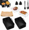 Accessori Friggitrice ad Aria,Airfryer Accessories,Ninja Frittiere ad Aria Calda Accessories für Ninja Foodi Max Dual Zone AF400EU AF300EU,2 Pezzi Frittiere ad Aria Calda in Forma di Silicio 2.3L