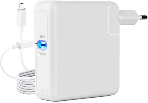 MacBook Pro Ladegerät 96W USB C Netzteil Mac Book Ladekabel Kompatibel mit mac Book Pro 13/14/15/16 Zoll/MacBook Air Kompatibel mit iPad/Thinkpad/HP/Dell mit 1.8M USB C auf C Ladekabel