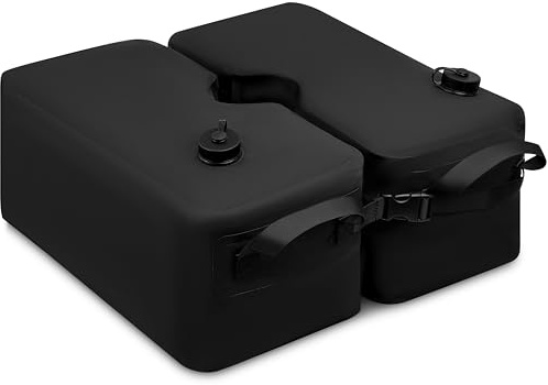 Rhino BaseMate Borsa dell'Acqua Quadrata Staccabile con Base per Ombrello, Nera, 30 l, 31,8 kg