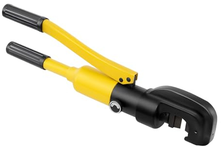 LANNADD Tagliabordi idraulici a 13 toni, 4-22 mm, taglierino idraulico Rebar Cutter C-Opening con cassetta degli attrezzi per edilizia ed elettricità