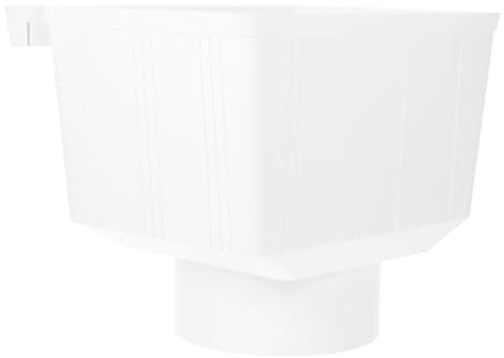 Operitacx Système de Collecte des Eaux Pluviales pour Gouttière Connecteur de Tuyau de Descente PVC avec Dérivation pour Évacuation Rapide et Étanchéité