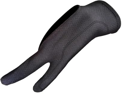 Mppchhn Digital Drawing Glove - Two-Finger Artist Glove for Tablet Drawing, Right Left Hand Breathable Wraps for Paper Sketching Professionals Beginners Students