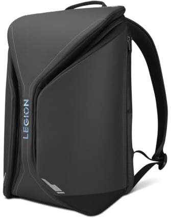 Lenovo Mochila Legion GB900 (Hasta 16, Diseñada para Gaming, Blindada, PU, Resistente al Agua, Esquinas Antigolpes EUDE-FOAM, Compartimento para Tablet, Capacidad 20 litros) Color Negro
