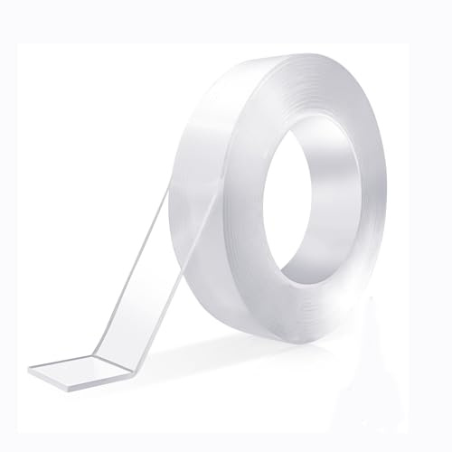 InYoHui 3m x 3cm Double Sided Nano Tape Heavy Duty Clear Mounting Adhesive | Nano acrylic gel tape, 3m x 3cm. Traceless, removable, washable. Holds frames, carpets, LED strips. No drilling. Smooth surfa