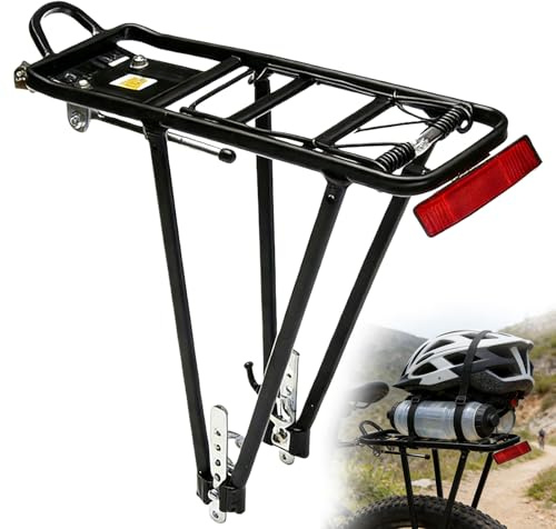 Fahrrad Gepäckträger, Fahrradgepäckträger Mountainbike, Touring Gepäckträger Hinten, Einstellbare Universal Gepäckträger Fahrrad für 26-29 Zoll, Bis Maximal 27 kg, für Mountainbike Rennrad