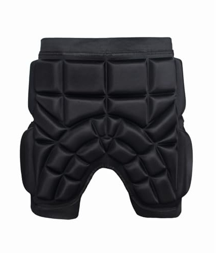 Skyddande vadderade shorts – stretchtyg justerbar passform | Barn junior vakt sportshorts, svettabsorberande höftskyddsbyxor | för skidåkning, skoter, skridskoåkning, rullskridskoåkning