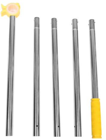 ULTECHNOVO Tige de Traction Télescopique Portable en Métal et Plastique pour Fenêtres Difficiles et Stores, pour Chambres et Puits de Lumière, Forme Tête de Canard