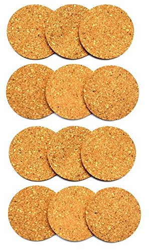 12 X vetro sottobicchiere in sughero | Sughero Sottobicchiere | da birra | Sottobicchiere in vetro