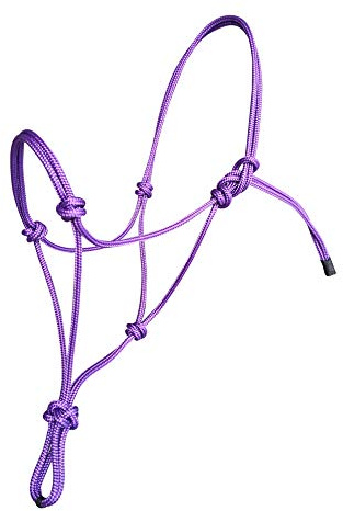 Hunters Saddlery Cabestros de Cuerda para Entrenamiento de Caballos de Equitación Natural (01. Potro Miniatura, Morado)