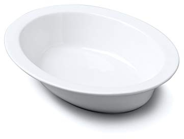 Wm Bartleet & Sons Traditional Porcelain Oval Pie Crust Dish, White (24cm)