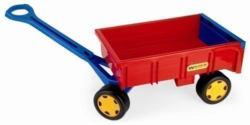 Handwagen Traktor Hänger Wader Anhänger für Gigant Truck Kinder Spielzeug rot