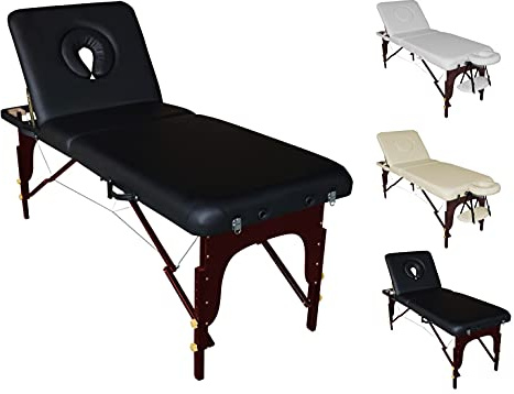ZAR Robuste Massageliege und Massagebank Schwarz