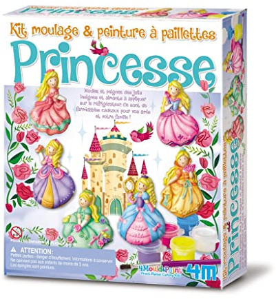 Kit moulage et peinture - Princesse à paillettes