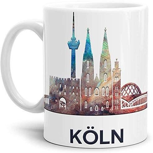 Tassendruck Köln-Tasse Skyline - Kaffeetasse/Mug/Cup - Qualität Made in Germany
