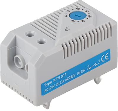 0-60 Thermostatschalter - Einstellbare elektrische Komponente für Temperaturregler, Digitale und mechanische Schalter, Kunststoff und Elektronik, neu (Blue Button)