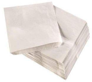 100 x White Greaseproof Paper Suitable Food use /Cake/Cooking/Sweet Bags Uk Store 247 (7'' x 7'')