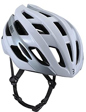 BBB Cycling Unisex-Adult Fahrradhelm Hawk | Damen und Herren | Aerodynamisch und 21 Luftschlitze | Rennrad | BHE-151 | Glänzend Weiß L (58-62 cm), glossy white, L (58-62cm)
