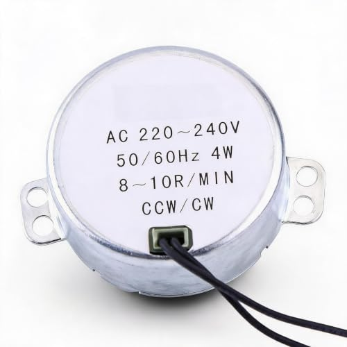 fasient1 Synchronous Motor,TYC-50 220-240V AC 4W Synchronmotor,50/60Hz CCW/CW elektrischer Synchron Getriebemotor(8-10RPM)