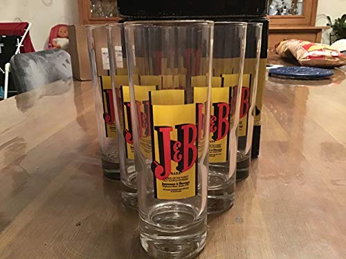 JB Lot de 6 Verre Tube à Whisky j&b Neuf